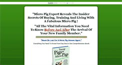 Desktop Screenshot of howtokeepmicropigs.com